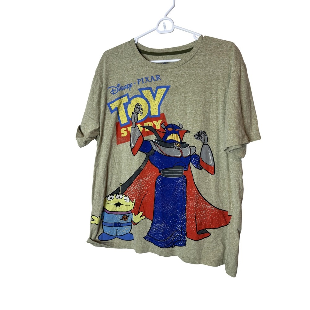 Disney‎ Pixar Toy Story Shirt Mens XL Green Emperor Zurg Alien Graphic Tee